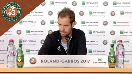 Roland Garros 2017 :  1/8 de finale Conférence de presse Richard Gasquet