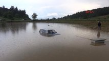 Kastamonu Aniden Bastıran Yağmurla Otomobil Sulara Gömüldü