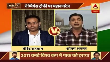 شعیب اور سہواگ کے درمیان الفاظ کی جنگ