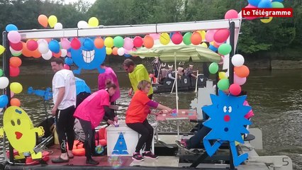 Rivière de Morlaix. Les radeaux font leur show !