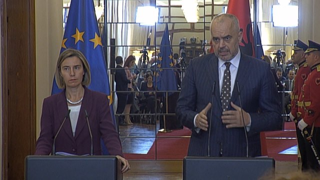 Report TV - Mogherini-Rama: Bojkoti i PD bllokon Vettingun e integrimin