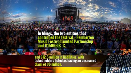 In filings, the two entities that controlled the festival — Pemberton Music Festival Limited Partnership and 1115666 B. C.