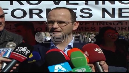 Ora News – Shkodër, Bushati firmos pro vettingut, fton opozitën ti bashkohet proçesit