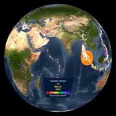 Les tremblements de terres de 2001 à 2015 sur notre planète