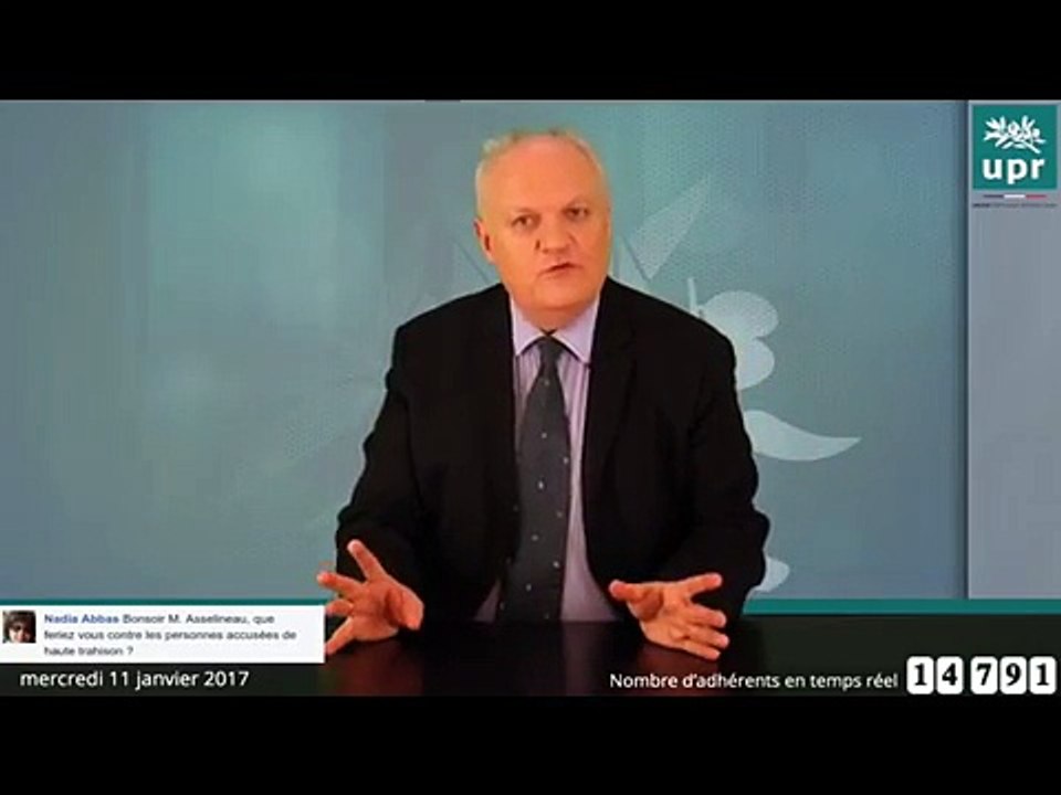 François Asselineau et le procès de Christine Lagarde