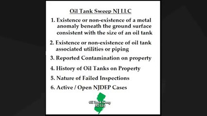 Oil Tank Sweep NJ LLC- Same Day service - 201-230-0481