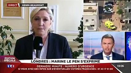 Marine Le Pen - Londres attentat-   sur LCI (04 06 2017)