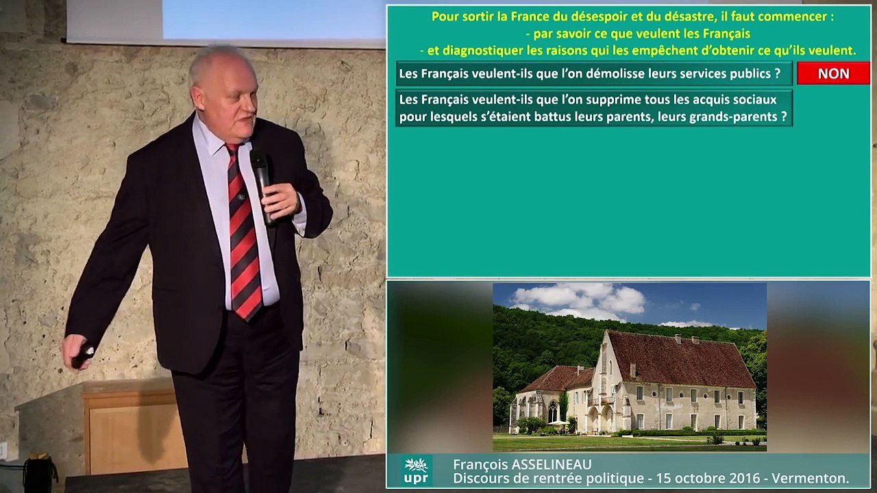 Francois Asselineau démontre en 1-30min ce que veut le peuple
