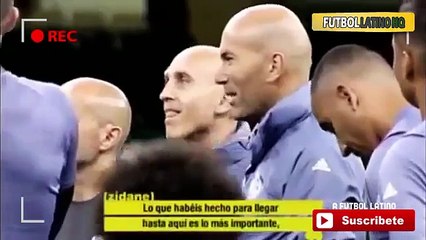 Zinedine Zidane Amazing motivational Speech before Match vs Juventus 03_06_2017