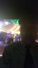 Guests kept partying at back yard wedding until cops come at midnight! Sweet Caroline!