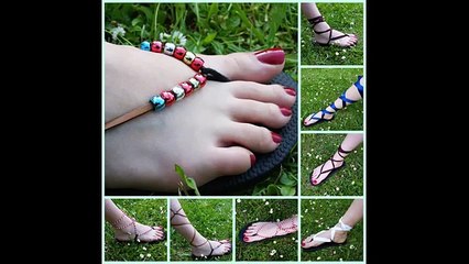 Elle se procure une paire de Flip Flop à 1.99$ et coupe la sangle entre les orteils! J'aurais tellement aimé avoir eu ce