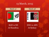 2015 Cricket World Cup fixtures, schedule and time table