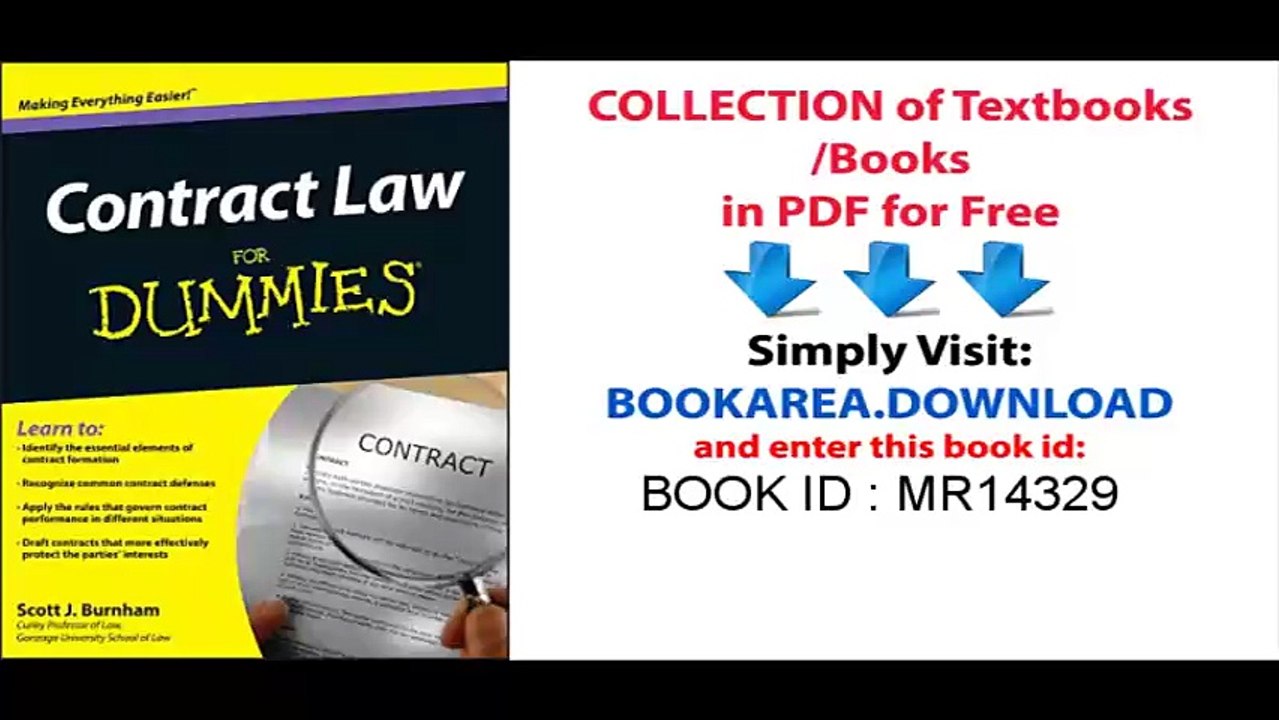 Contract Law For Dummies