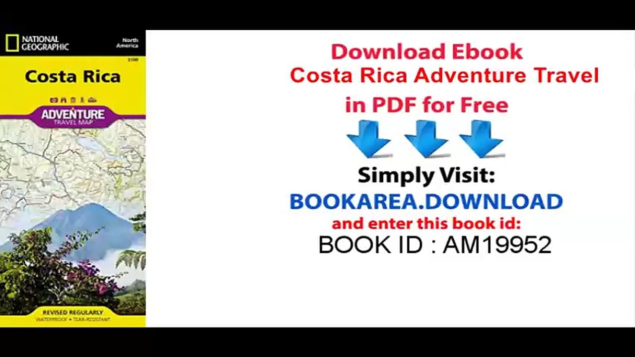 Costa Rica Adventure Travel Map (Trails Illustrated)