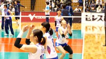 PFU 宇田沙織 Saori Uda　vs 岡山 試合前ウォーミングアップ　2016.11.20