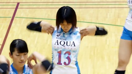 アクアフェアリーズ 吉川ひかる Hikaru Yoshikawa　試合前ストレッチ⑥　2016 Vサマーリーグ 2016.7.2
