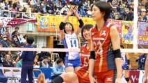 久光製薬 石井優希　Yuki Ishii　vs 岡山　試合前ウォーミングアップ　2017.01.08