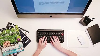 lofree, a typewriter inspired wireless mechanical keyboard