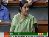 Sushma Swaraj Teaches Oppositio e Lok Sabha_ L