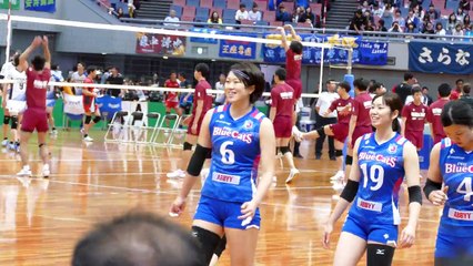 第６６回黒鷲旗 PFU 宇田沙織　Saori Uda　試合前練習　2017.05.02 (1)