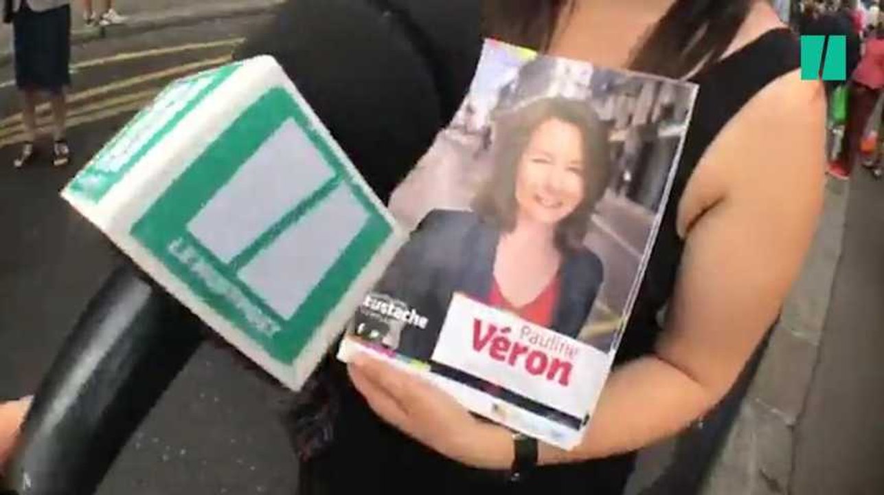 À Paris, rue des Martyrs, les militants PS, LR, LREM, EELV et LFI tractent côte à côte