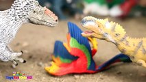 Videos de Dinosaurios para niñosdsa Yutyrannus v_s Rajasaurus  Schleich Dinosaurios de Jug