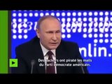 Poutine à propos des hackers des emails US