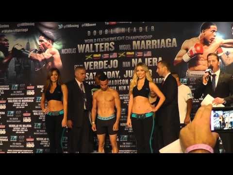 Marcello gallardo vs Christopher Diaz Weight in Ring girl blushes