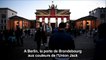Berlin : la porte de Brandebourg aux couleurs de l'Union Jack