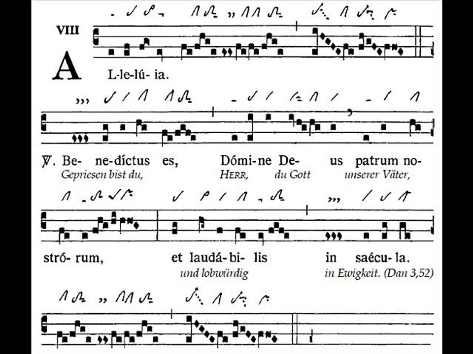 Alleluia Benedictus es, Sanctissimae Trinitatis (Sainte Trinité)
