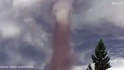 Aniden ortaya çıkan hortum!