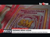 Polisi Gerebek Gudang Ratusan Kilo Beras Oplosan Ilegal