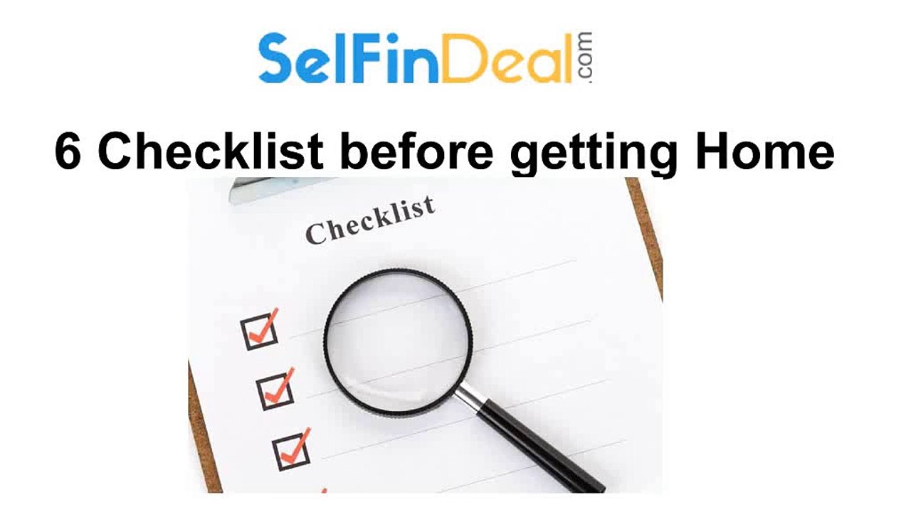 6_Checklist_before_getting_Home_loan