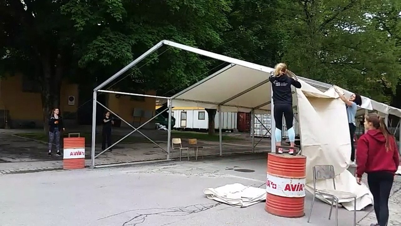 CVI Bern 2017 - Aufbau Festzelt