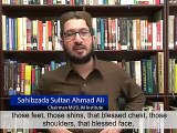 Sahibzada Sultan Ahmad Ali Sahib speaking about 