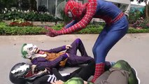 Spiderman SAW Dragon Fly!!! Superheroes Fun Joker Venom Hulk Children Action Movies Fantasy Animals