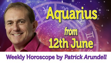 Aquarius Weekly Horoscope from 12th June - 19th June 2017