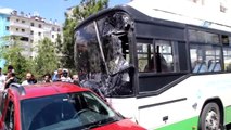 Freni Patlayan Halk Otobüsü 5 Otomobili Biçti: 1'i Ağır, 4 Yaralı