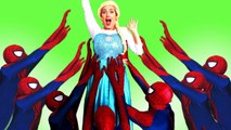 Frozen Elsa & Spiderman CAKE PRANK! w_ Maleficent Joker Princess Anna Spidergirl IRL! Superhero Fun