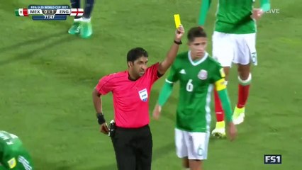 Joshua Onomah second yellow (RED) Card - Mexico U20 vs England U20 05062017 [HD]
