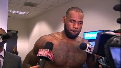 LeBron James Speaks to Media After NBA Finals Game 2.
