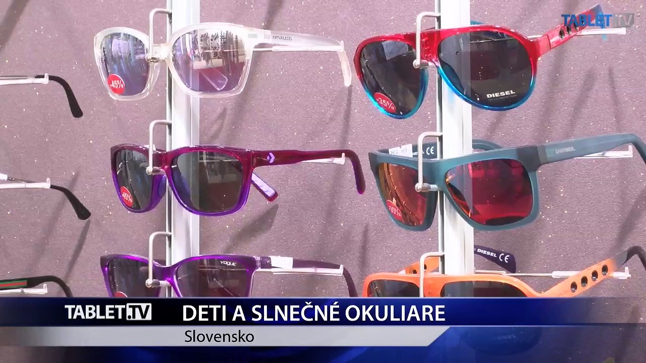 Slnečné okuliare by mali nosiť aj malé deti