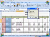 MS Excel 2007 Tutorial in Hime Tab Cells Block Insert,Delete,Format & Editing Block etc