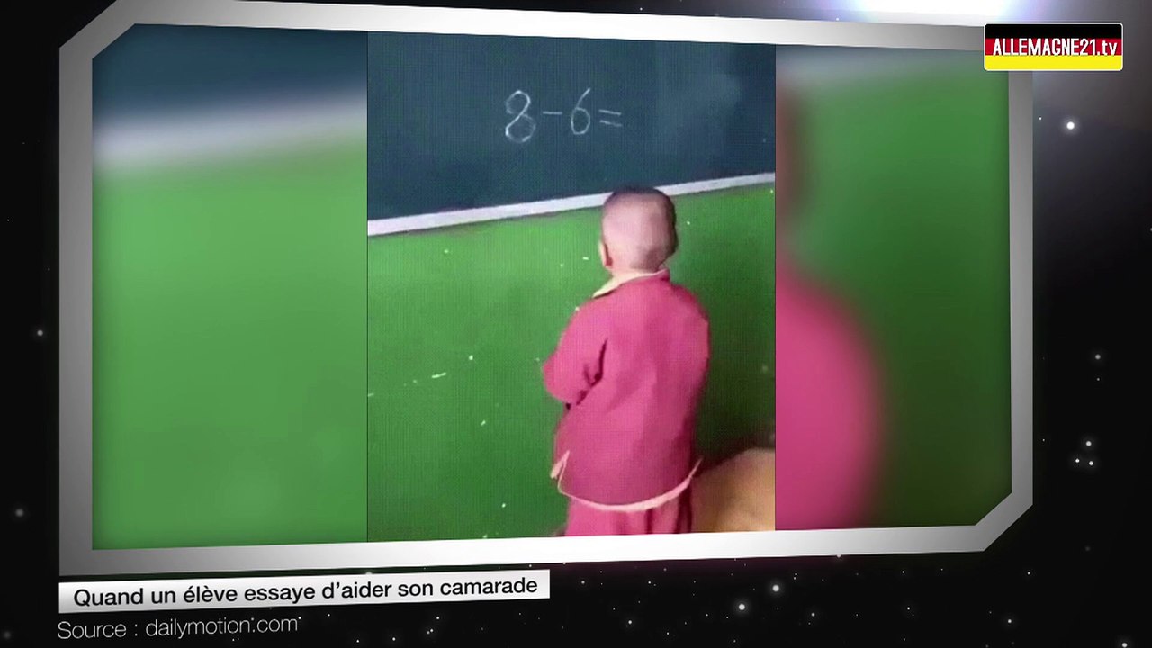 Quand un élève essaye d’aider son camarade