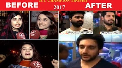 Pakistani Fans Reaction Before & After Lost To INDIA In Champion Trophy