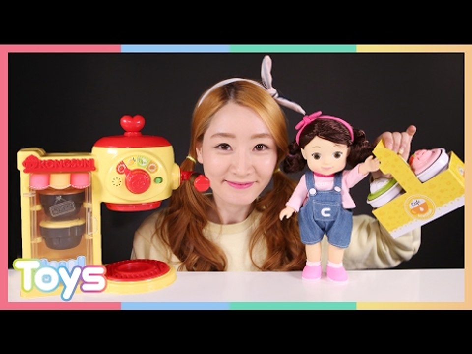 콩순이 알록달록 카페놀이 장난감으로 엘리의 소꿉놀이 CarrieAndToys