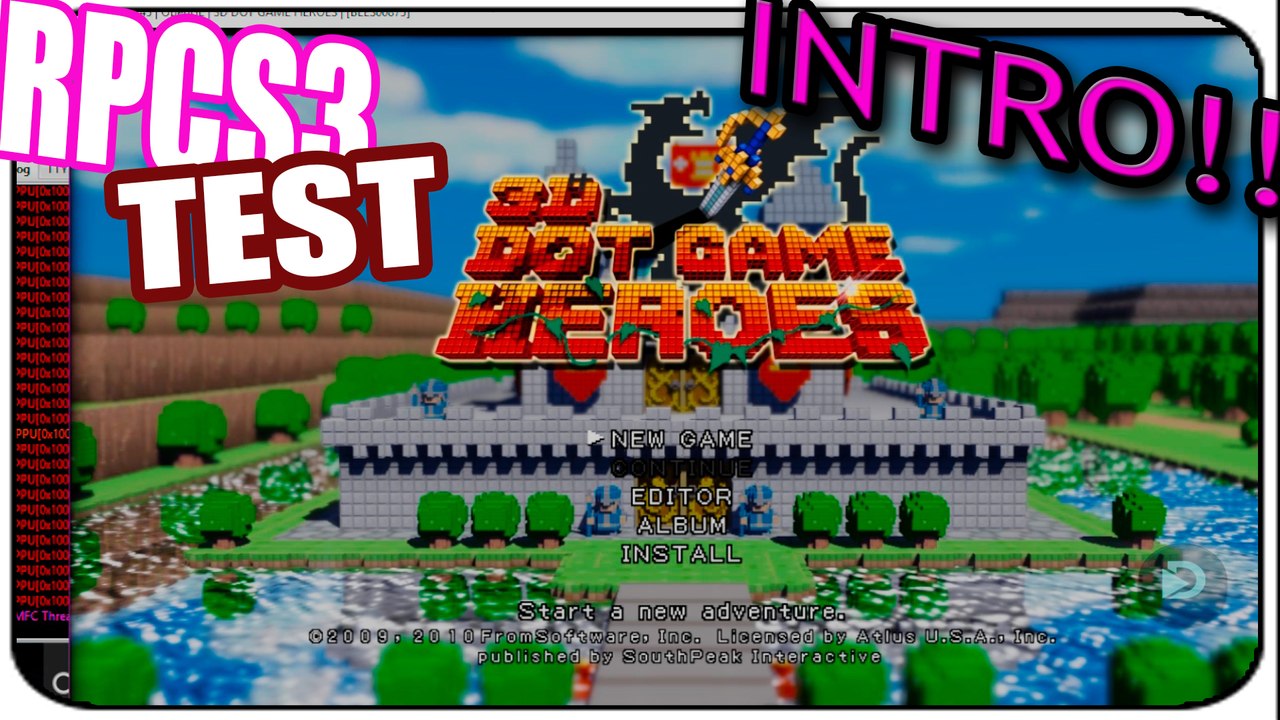 3d dot game heroes  (PSN) Sony PlayStation 3 - RPCS3 Emulator  {Vulkan} /{OpenGL} Test: INTRO