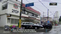 Polícia investiga se houve facilitação na fuga de presos de uma delegacia em São Paulo