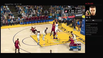 NBA 2k17 Golden State Warriors vs Cleveland Cavaliers Finals Live PS4 Broadcast