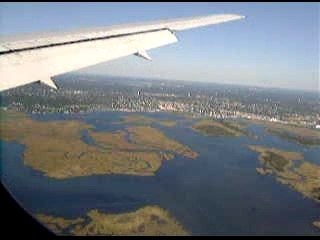 Cote est vue du ciel